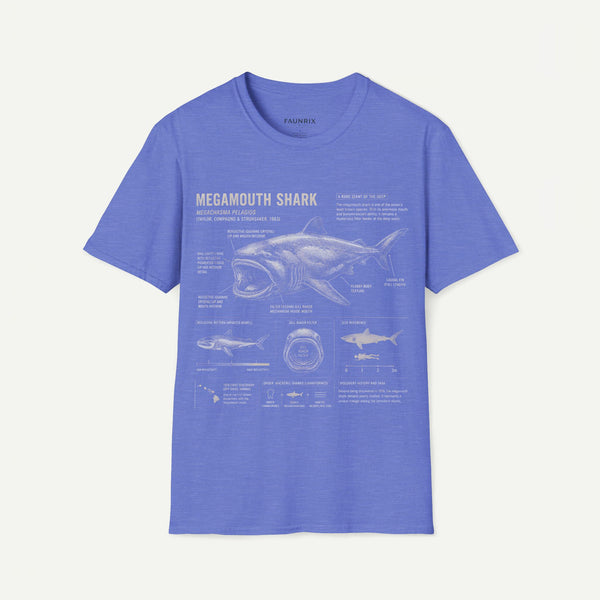 Megamouth Shark Anatomy T-Shirt — Marine Biology Graphic Tee