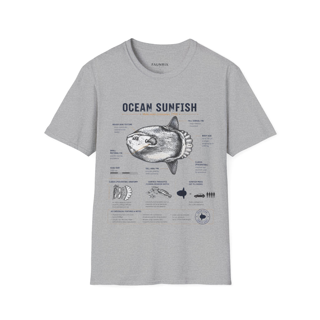 Ocean Sunfish Anatomy T-Shirt — Vintage Marine Biology Graphic Tee
