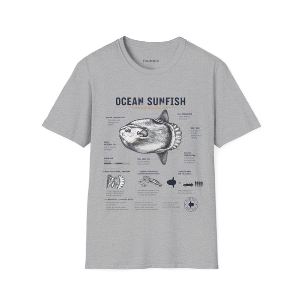 Ocean Sunfish Anatomy T-Shirt — Vintage Marine Biology Graphic Tee