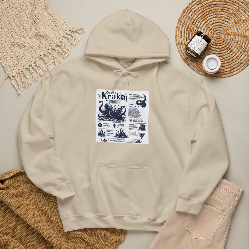 Kraken Nautical Hoodie – Vintage Sea Monster Diagram Sweatshirt