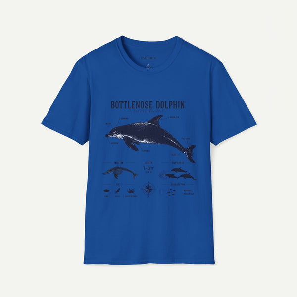 Bottlenose Dolphin Anatomy Tee – Illustrated Marine Life T-Shirt