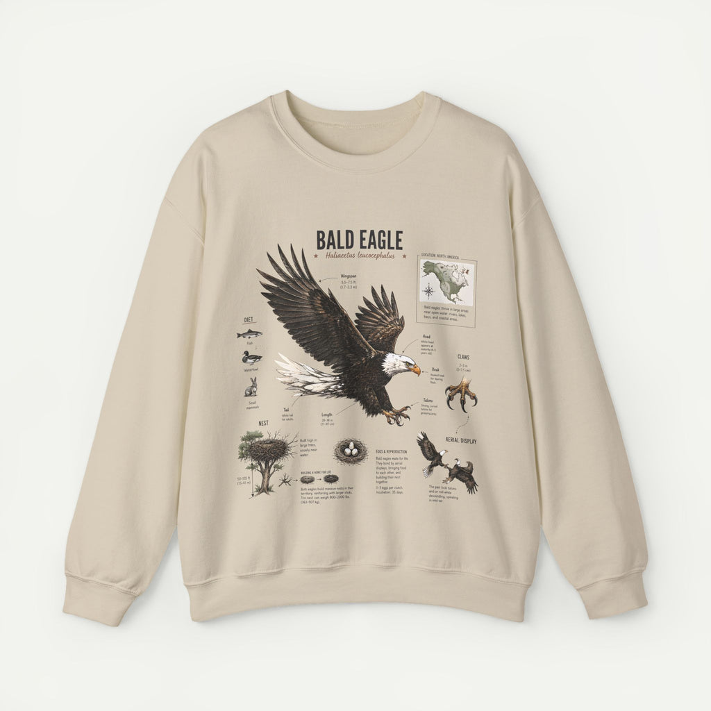 Bald Eagle Anatomy Sweatshirt