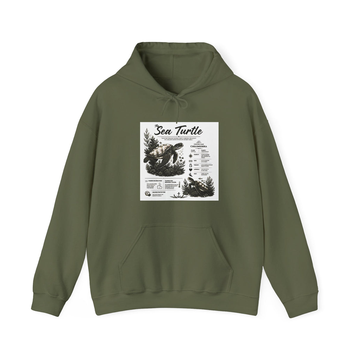 Sea Turtle Hoodie – Vintage Ocean Conservation Graphic Sweatshirt