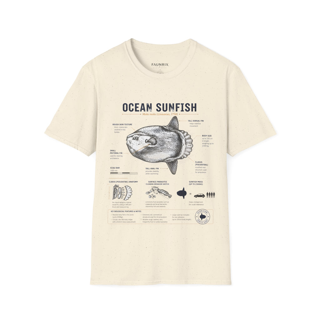 Ocean Sunfish Anatomy T-Shirt — Vintage Marine Biology Graphic Tee