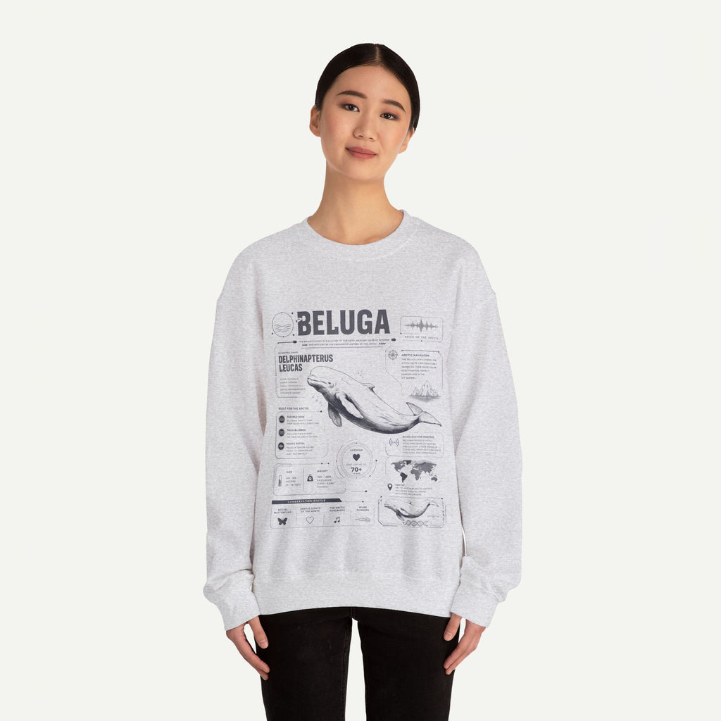 Beluga Whale Anatomy Sweatshirt