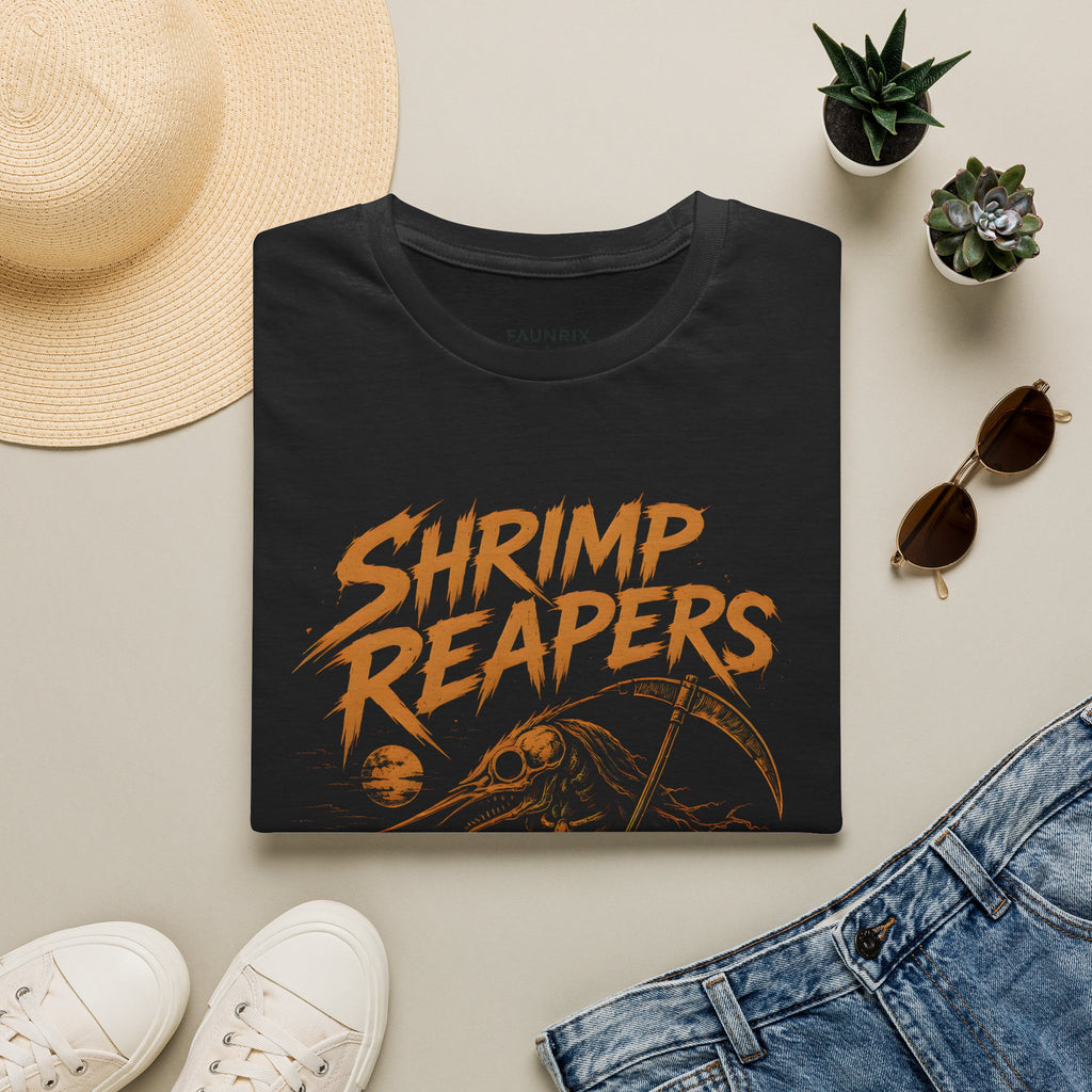 Shrimp Reapers T‑Shirt — Vintage Horror Seafood Graphic Tee