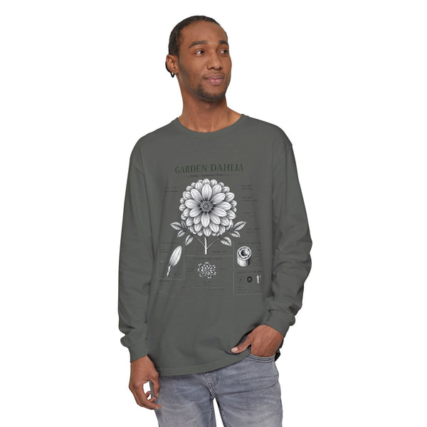 Garden Dahlia Botanical Long Sleeve Tee