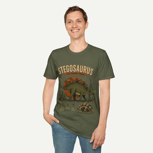 Stegosaurus Anatomy T-Shirt — Vintage Dinosaur Tee