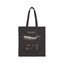 Whale Sketch Anatomy Tote Bag – Minimal Ocean Art Canvas Tote