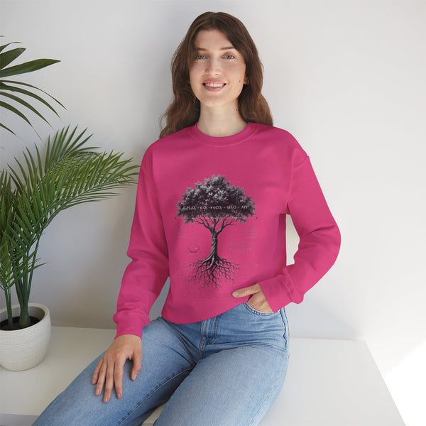 Tree of Life Crewneck Sweatshirt — Botanical Roots Illustration