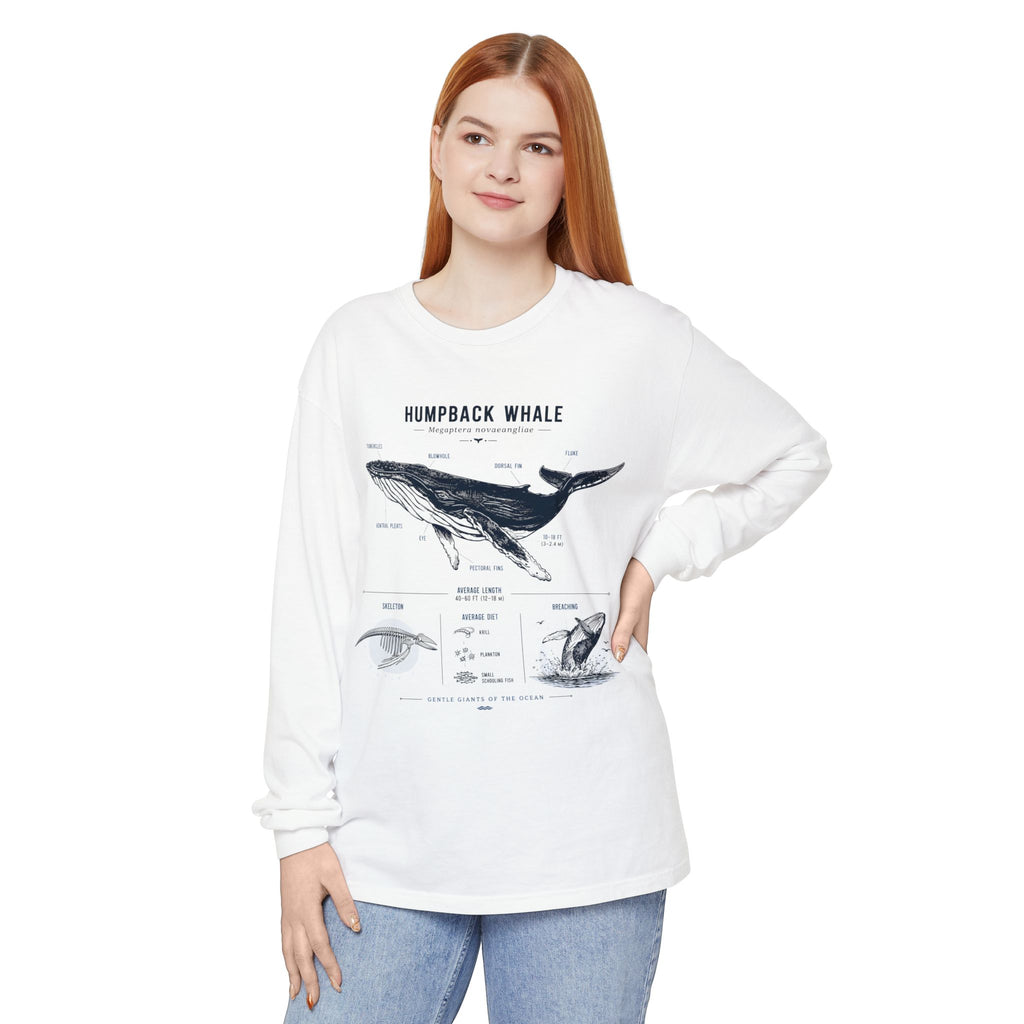 Humpback Whale Anatomy Long Sleeve Tee