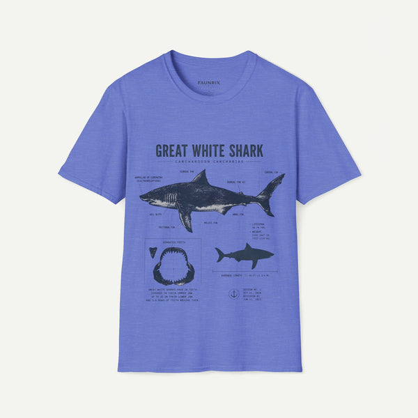 Great White Shark Anatomy T-shirt