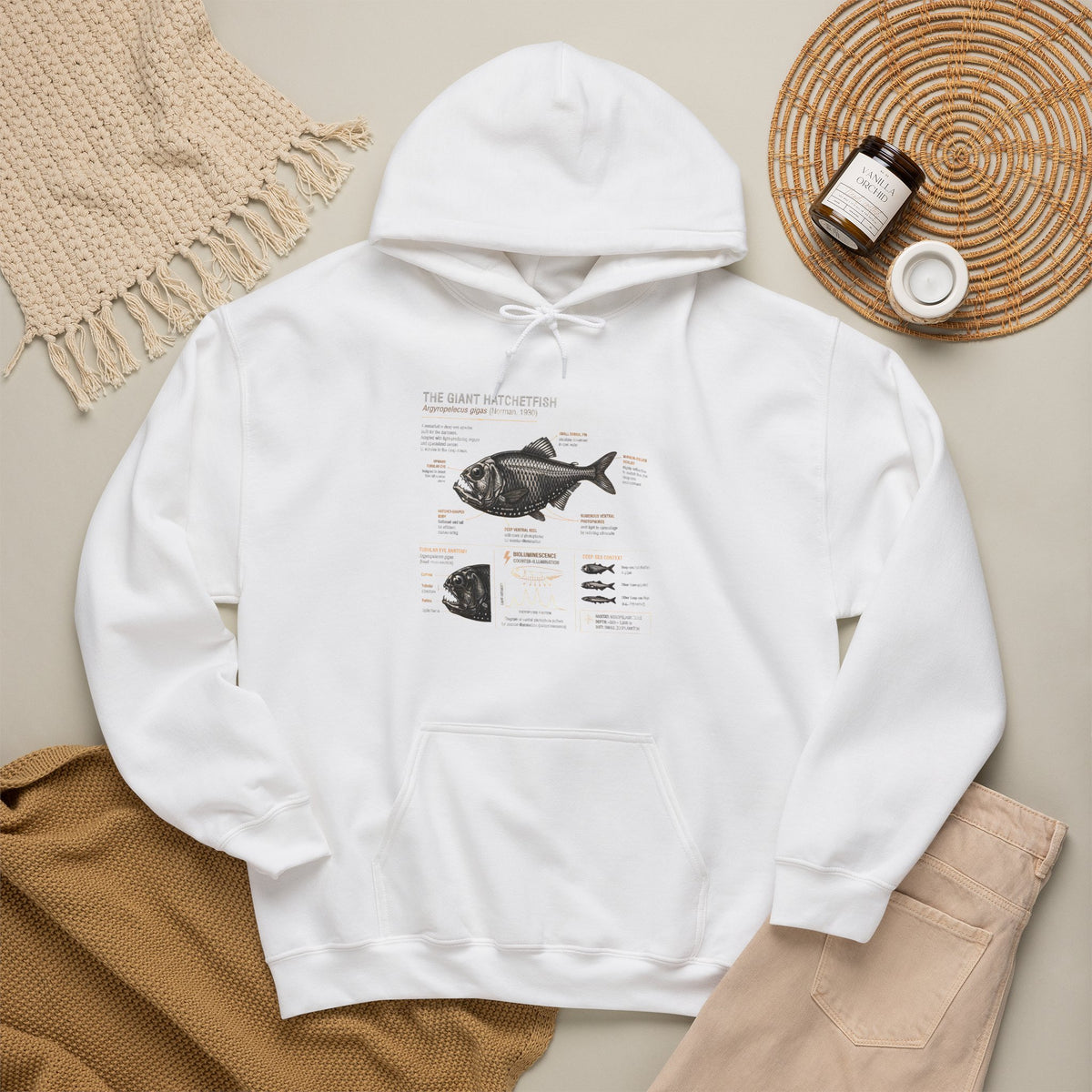 Blackfish Anatomy Hoodie – Fish Identification Diagram Sweatshirt