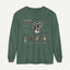Latticed Stinkhorn Mushroom Diagram Long Sleeve Tee