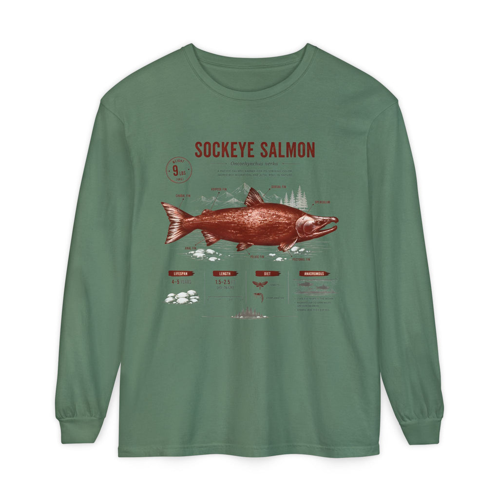 Sockeye Salmon Anatomy Long Sleeve Tee