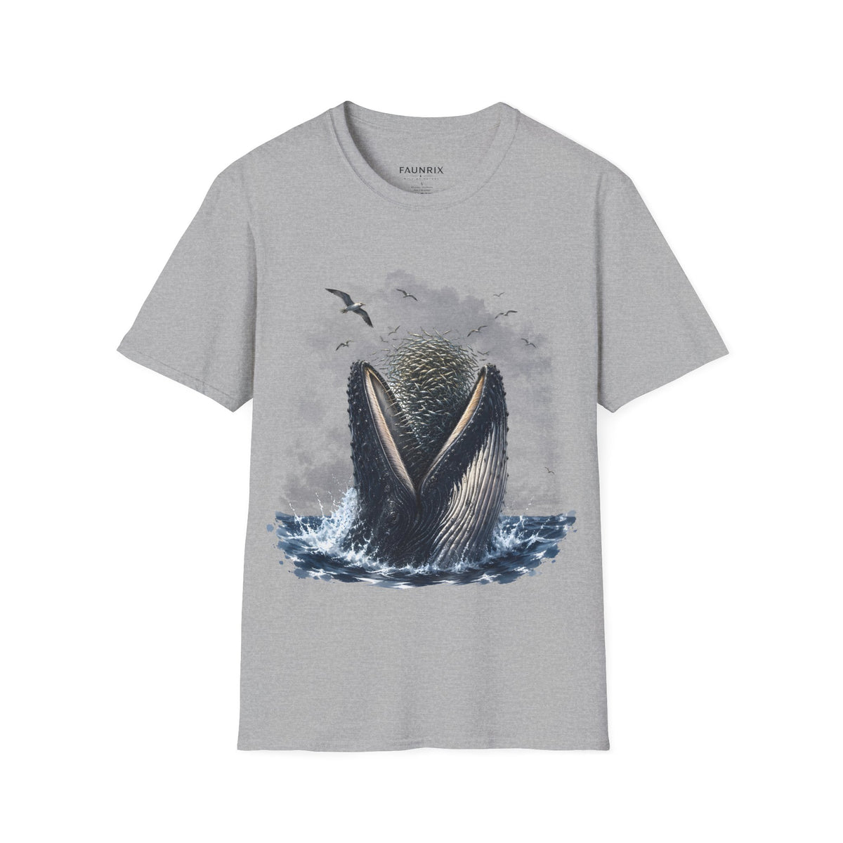 Whale Tail Ocean Scene T-Shirt – Marine Wildlife Tee