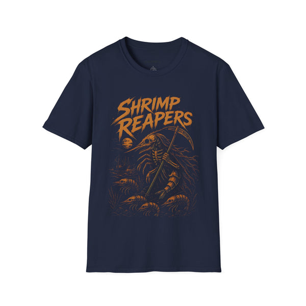 Shrimp Reapers T‑Shirt — Vintage Horror Seafood Graphic Tee