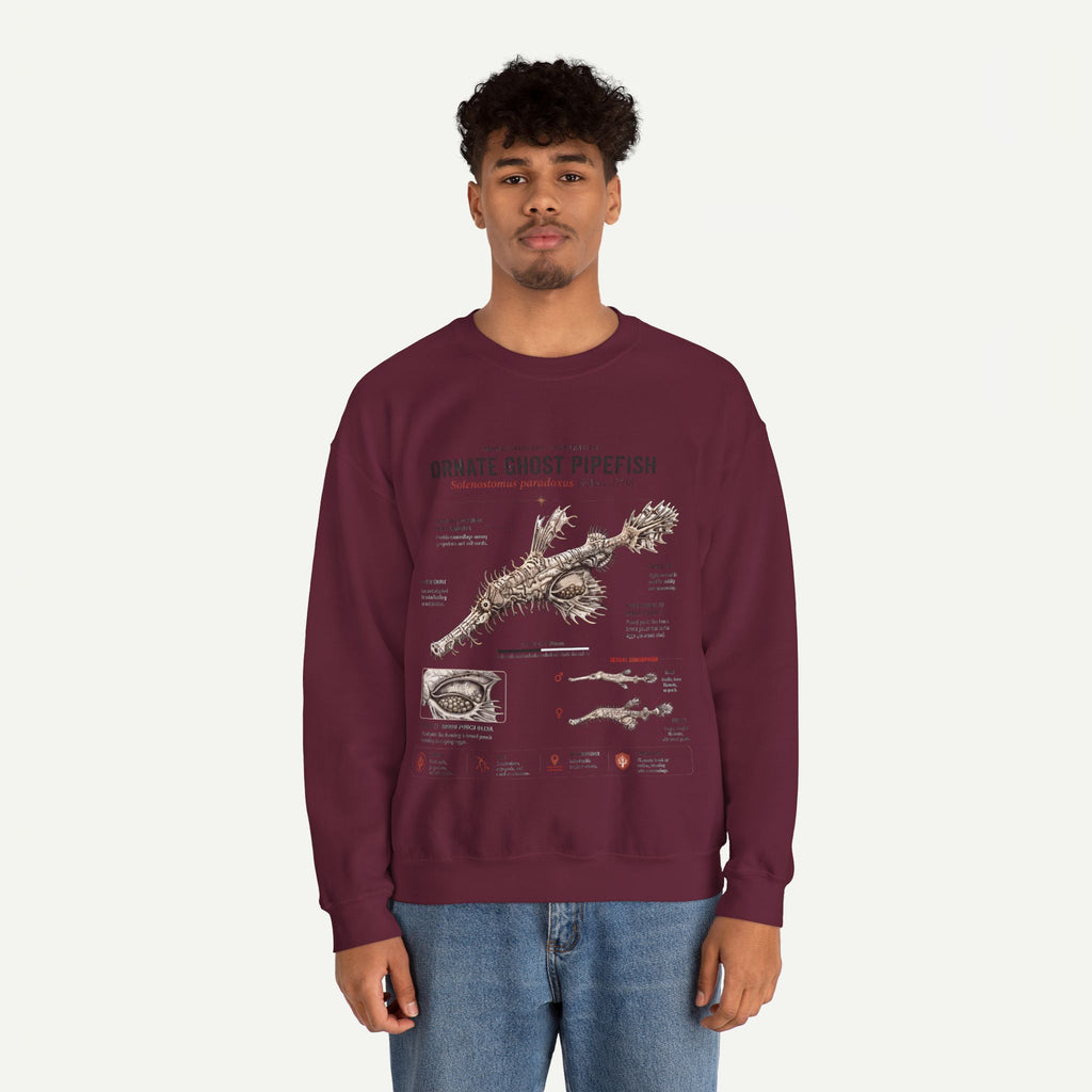 Ornate Ghost Pipefish Anatomy Sweatshirt
