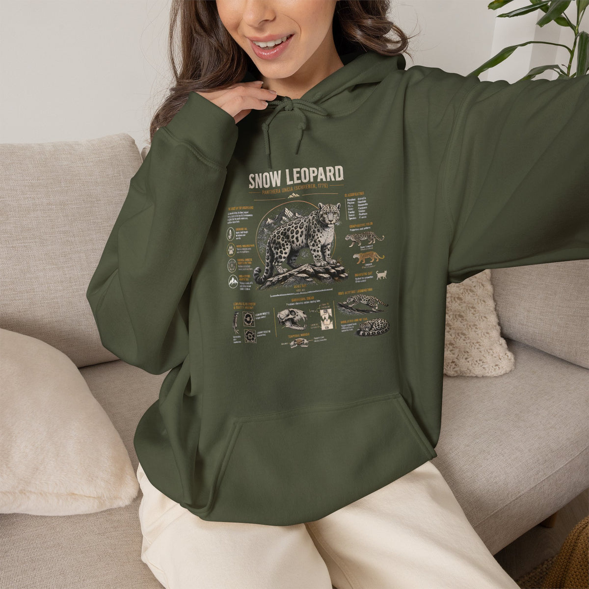 Bear Anatomy Hoodie — Vintage Wildlife Illustration Sweatshirt