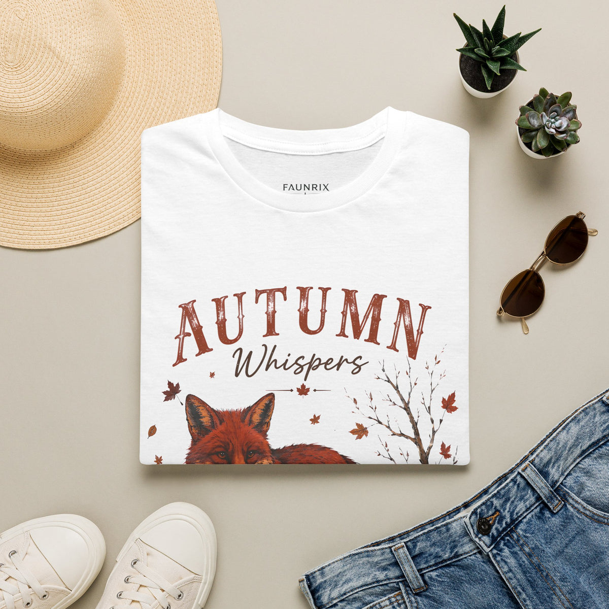 Autumn Whispers Fox T-Shirt