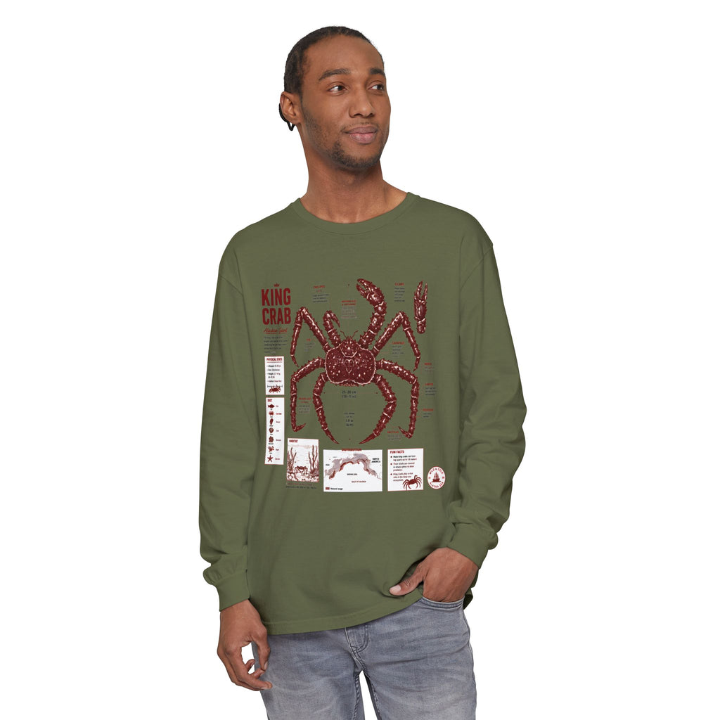 King Crab Anatomy Long Sleeve T-Shirt