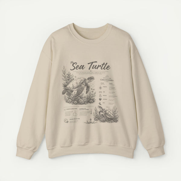 Sea Turtle Anatomy Crewneck Sweatshirt