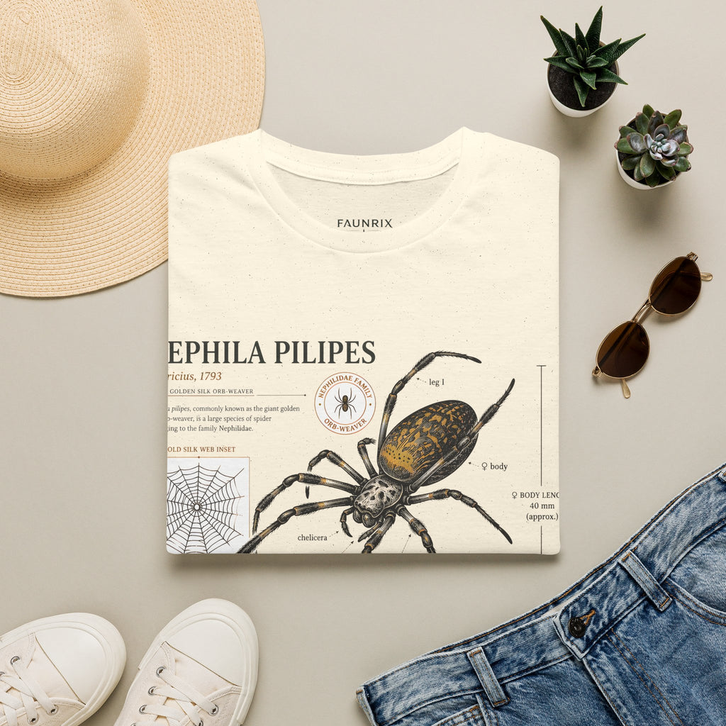 Spider Anatomy T-Shirt — Epephila Pilipis Scientific Illustration Tee