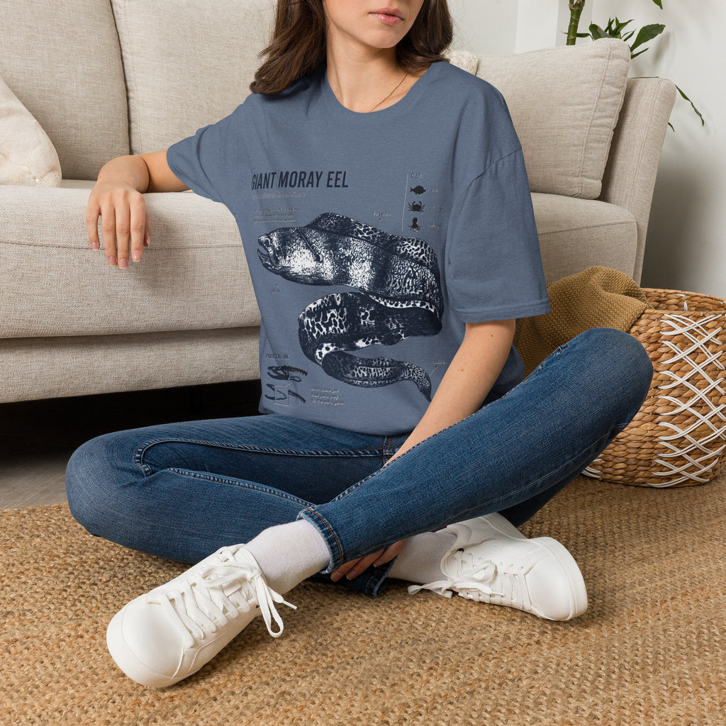 Moray Eel Anatomy Graphic T-Shirt — Vintage Scientific Illustration Tee