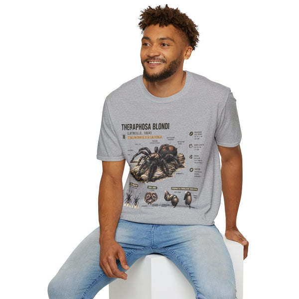 Theraphosa blondi Tarantula T-Shirt — Spider Anatomy Educational Tee