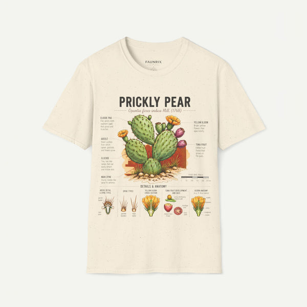 Prickly Pear Botanical T-Shirt — Vintage Cactus Illustration Tee