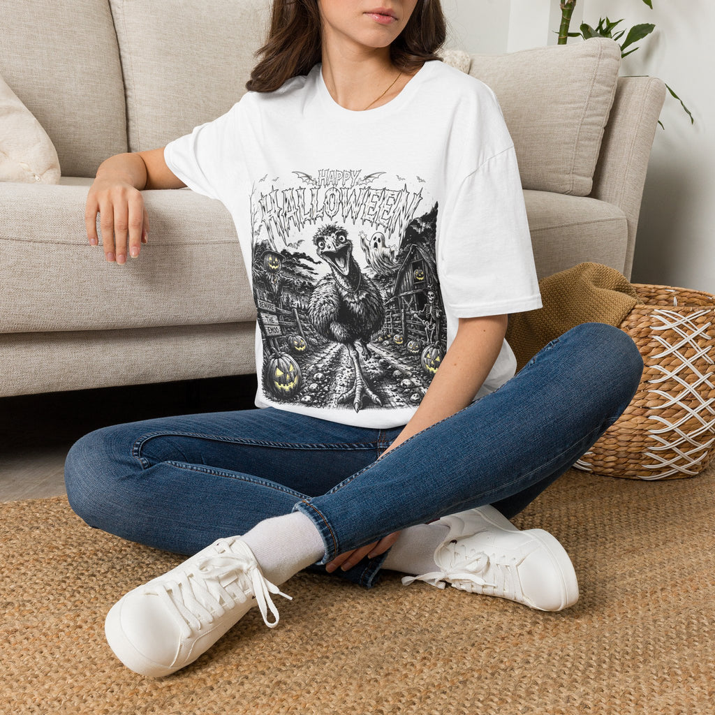 Halloween Vintage Goose T-Shirt — Happy Halloween Retro Horror Graphic