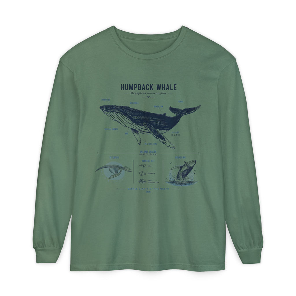 Humpback Whale Anatomy Long Sleeve Tee