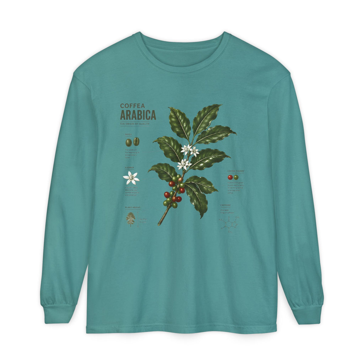 Coffee Arabica Botanical Long Sleeve Tee