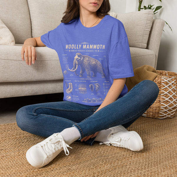 Woolly Mammoth Anatomy T-Shirt — Vintage Ice Age Graphic Tee