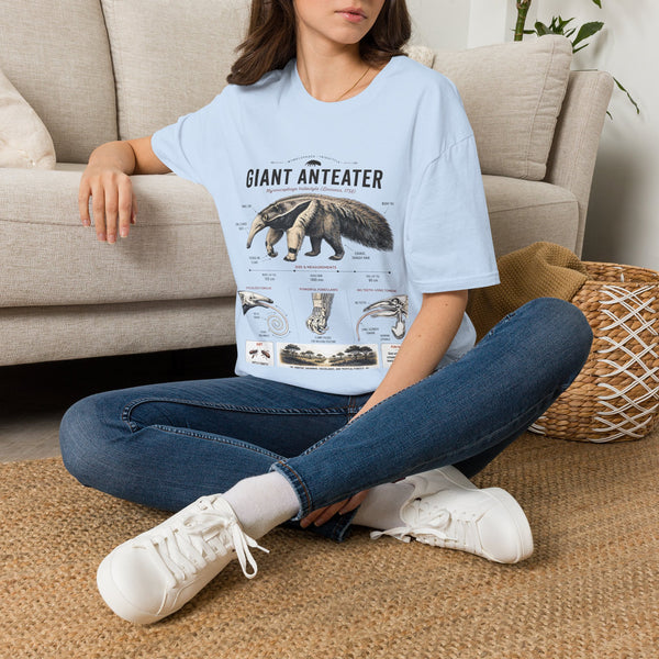 Giant Anteater Anatomy Tee — Vintage Natural History Animal Graphic T-Shirt