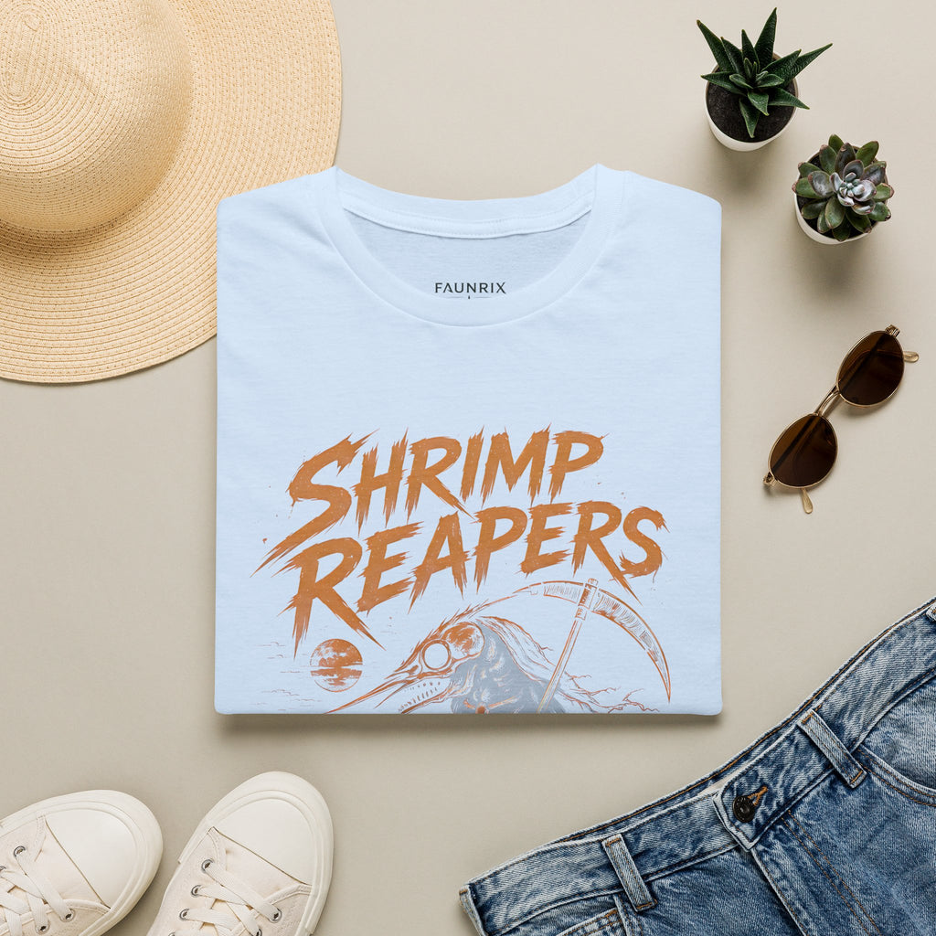 Shrimp Reapers T‑Shirt — Vintage Horror Seafood Graphic Tee