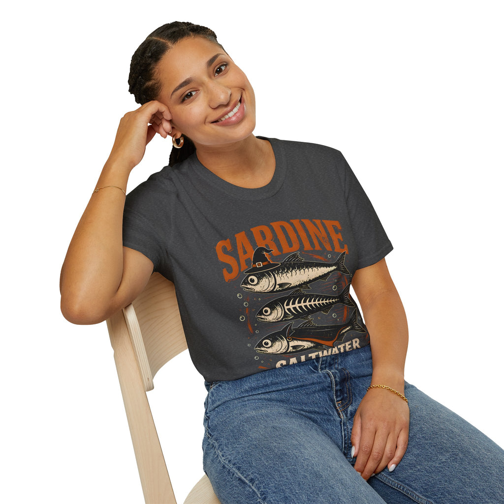 Sardine Vintage Fish T-Shirt — Retro Seafood Graphic Tee