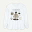 Veiled Lady Stinkhorn Mushroom Long Sleeve Tee — Botanical Fungi Illustration