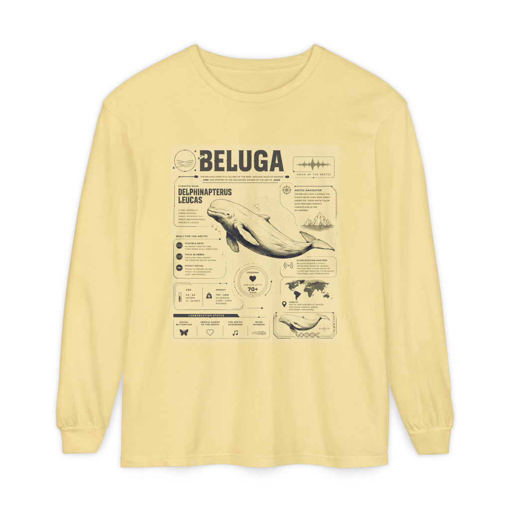 Beluga Whale Anatomy Long Sleeve Tee