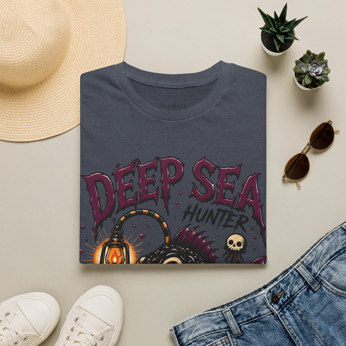 Deep Sea Hunter T-Shirt — Anglerfish Graphic Tee