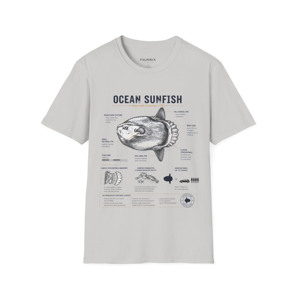 Ocean Sunfish Anatomy T-Shirt — Vintage Marine Biology Graphic Tee