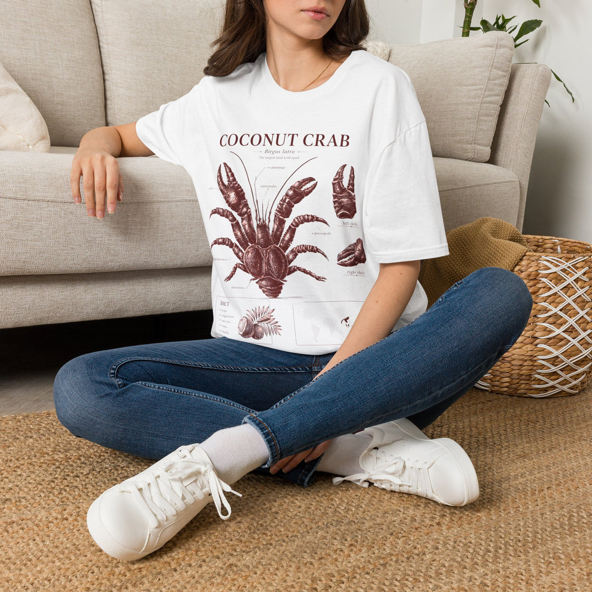 Coconut Crab Anatomy T-Shirt
