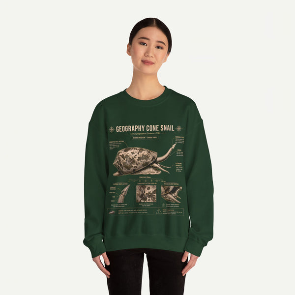 Geography Cone Snail Anatomy Sweatshirt