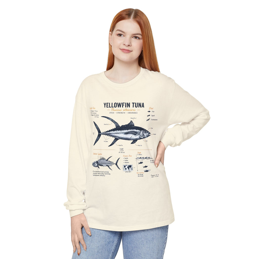 Yellowfin Tuna Anatomy Long Sleeve T-Shirt