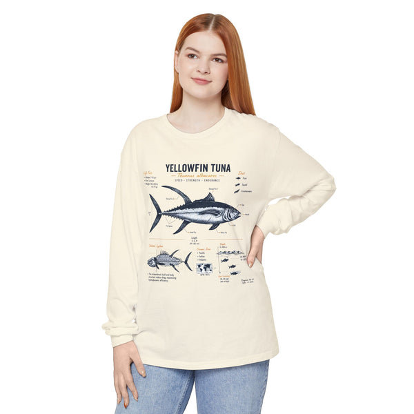 Yellowfin Tuna Anatomy Long Sleeve T-Shirt