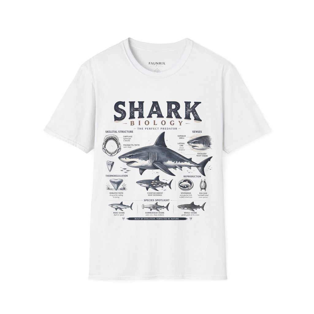 Shark Biology T-Shirt — Vintage Anatomy Graphic Tee