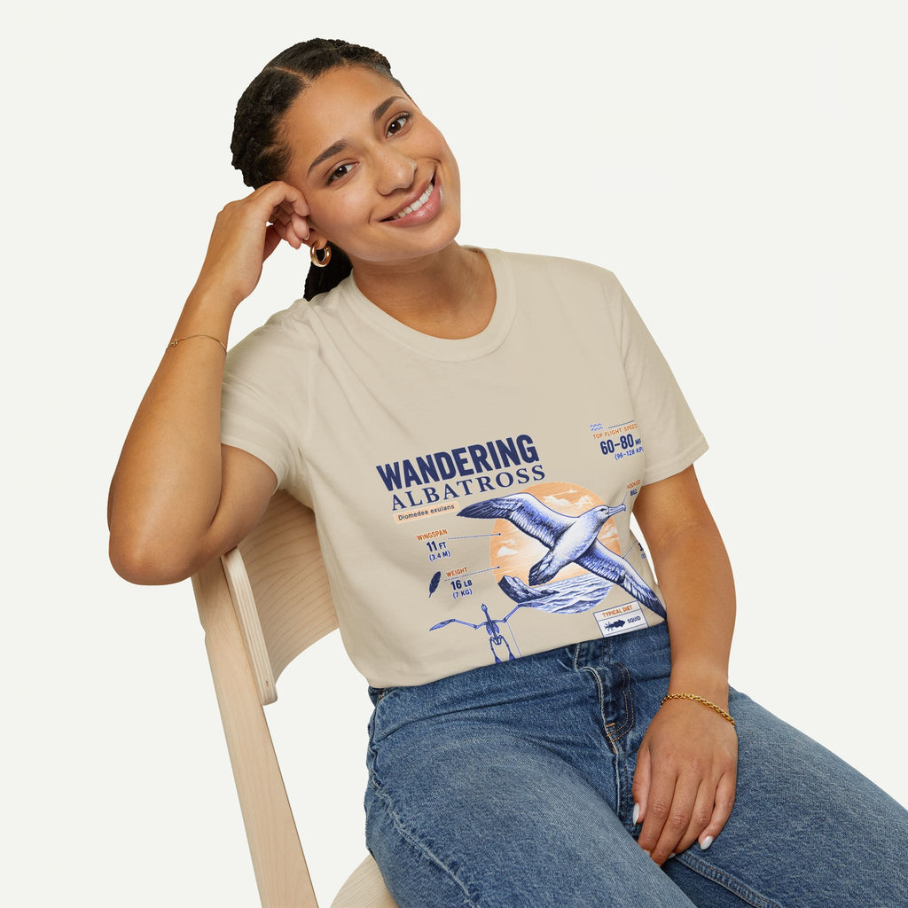 Wandering Albatross Anatomy T-Shirt — Vintage Seabird Graphic Tee