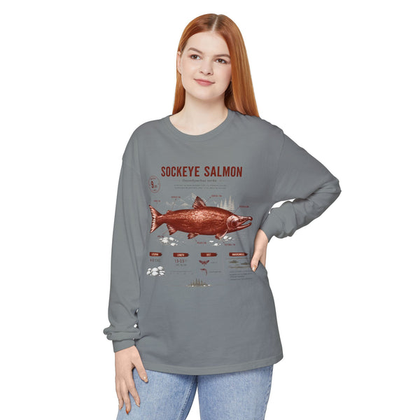 Sockeye Salmon Anatomy Long Sleeve Tee