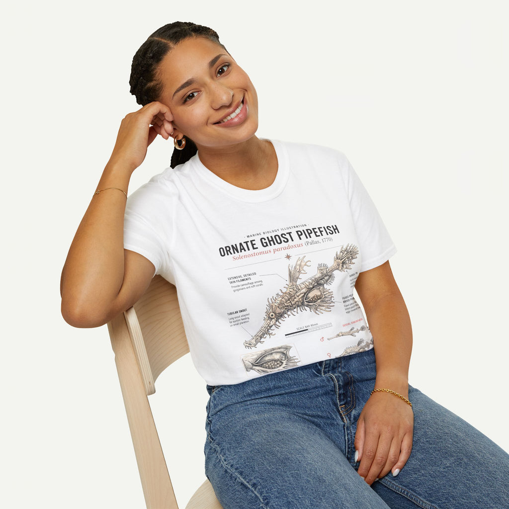 Ornate Ghost Pipefish Anatomy T-Shirt