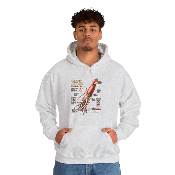 Squid Anatomy Hoodie — Vintage Scientific Illustration Pullover